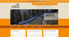 Desktop Screenshot of outdoorsunlimited.co.in